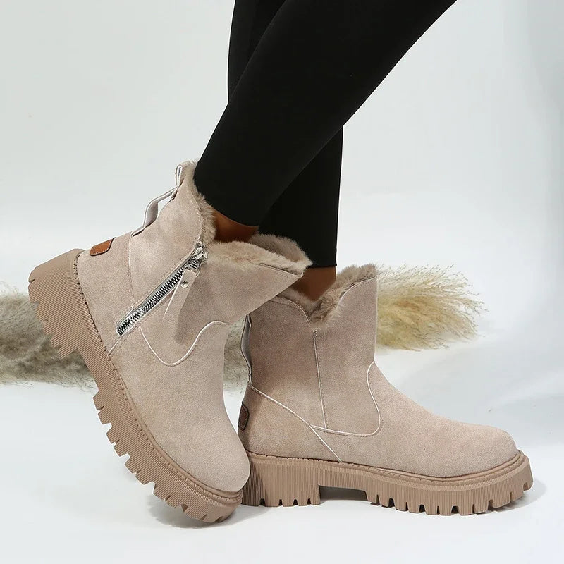 Bottes de Neige Femme Hiver