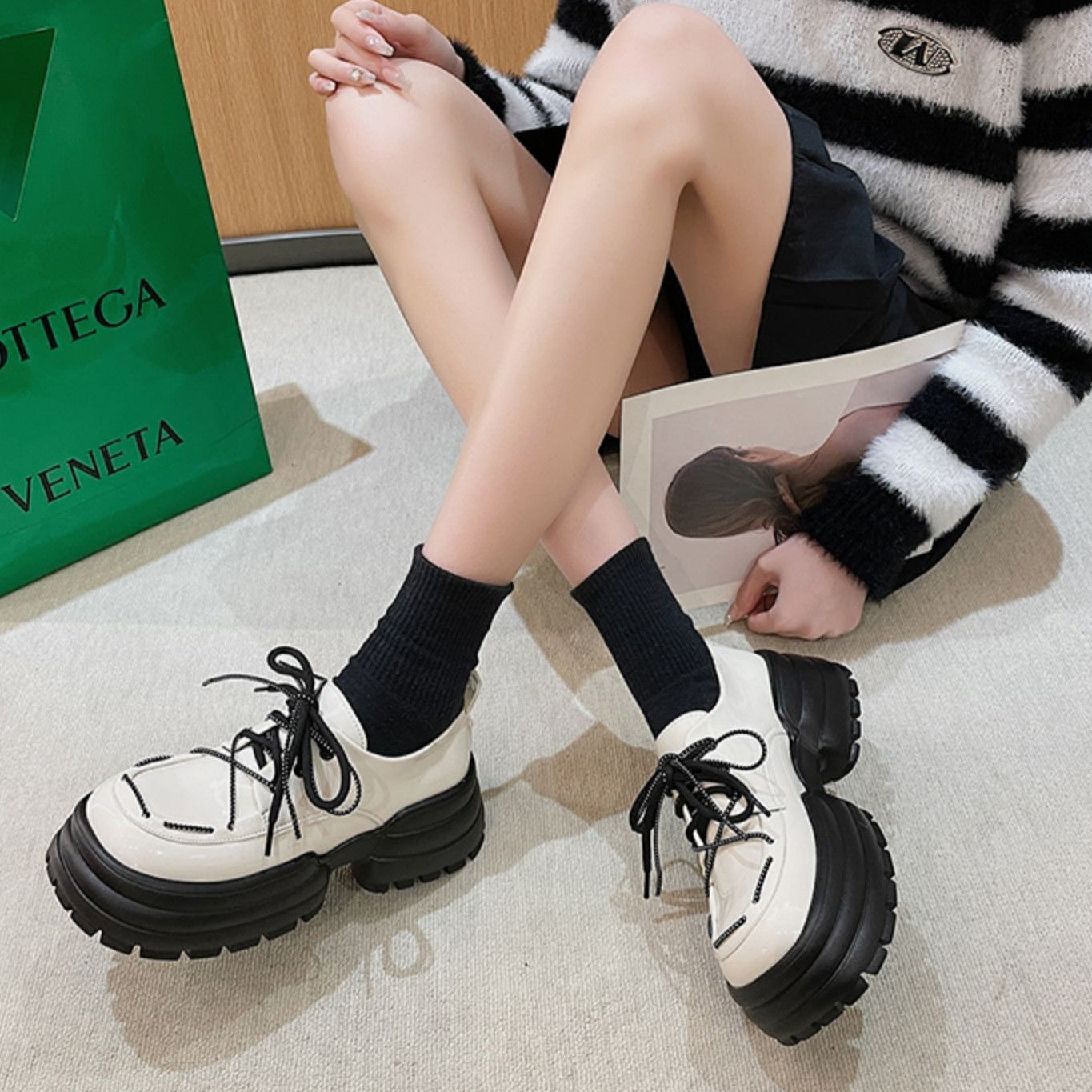 Kesperi – Chaussures Dad D'Lites en Cuir Souple