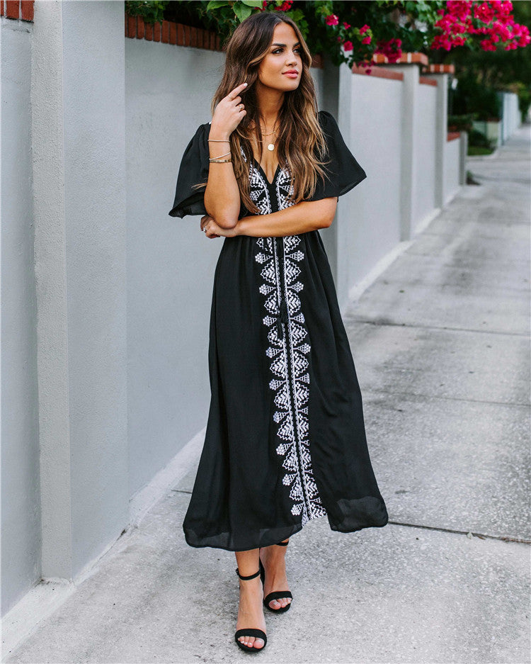Kesperi –Robe Plage Yasmina Décolleté Plongeant