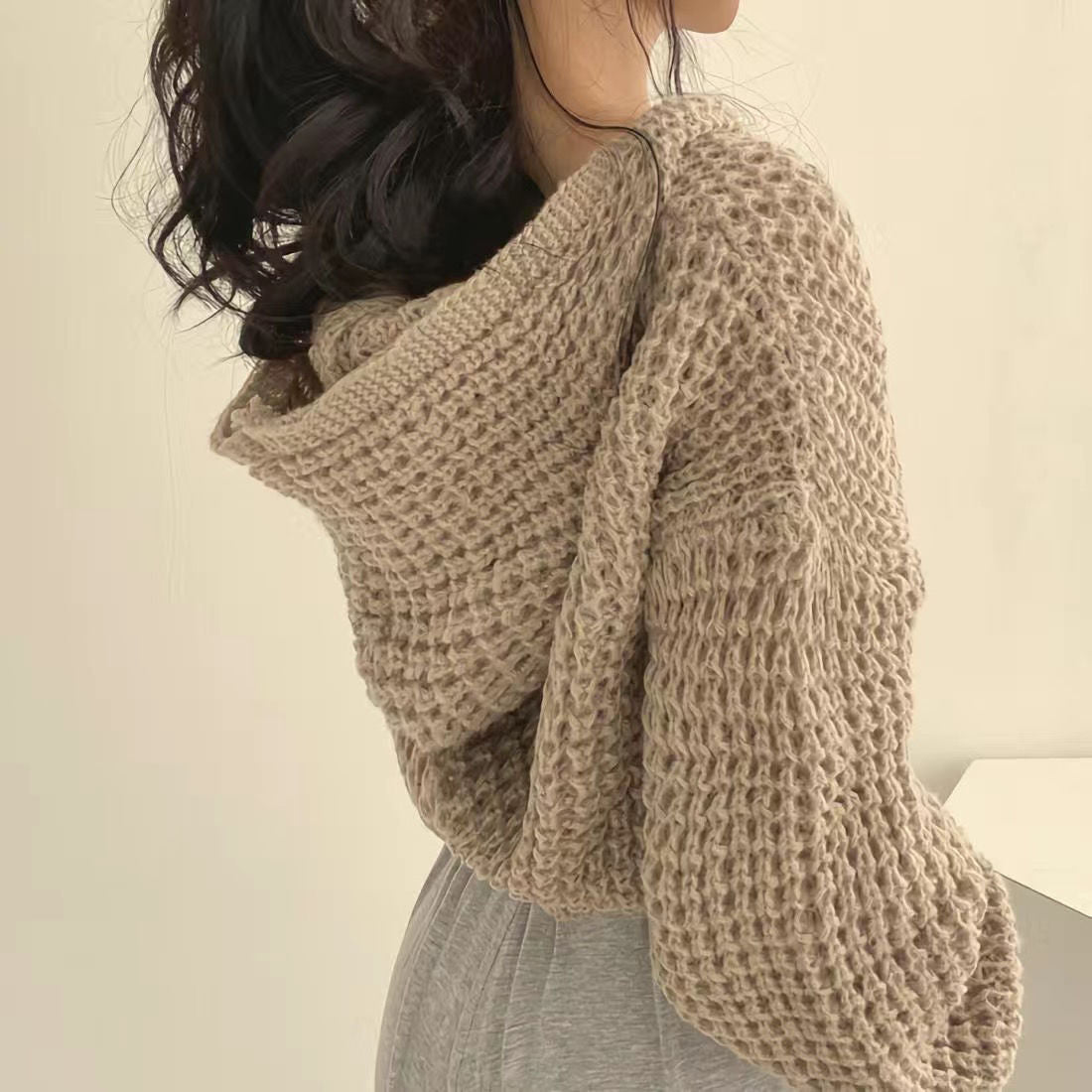 Kesperi – Manteau à Capuche Court pour Femme