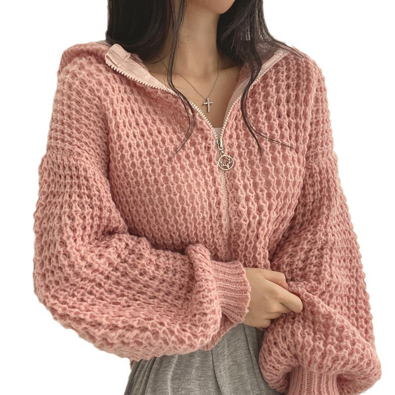 Kesperi – Manteau à Capuche Court pour Femme