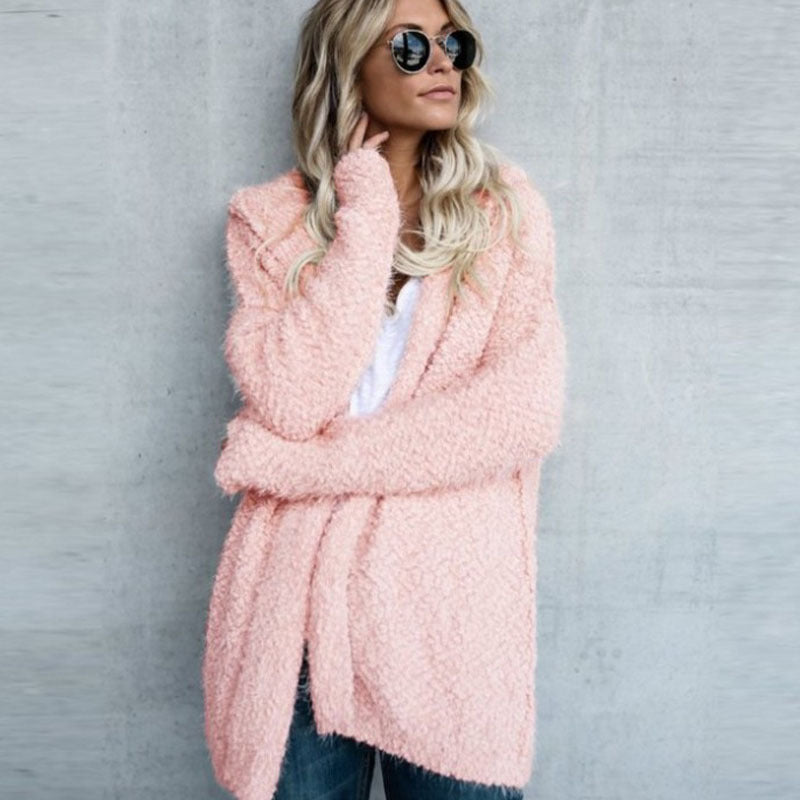 Veste cardigan à capuche femme