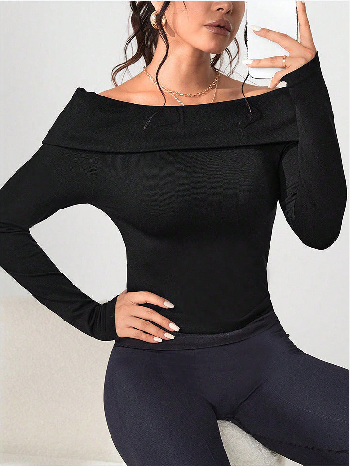 Kesperi –Haut de sport femme ajusté à manches longues