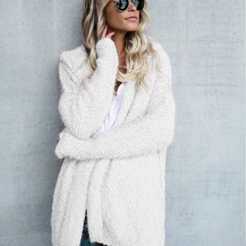 Veste cardigan à capuche femme