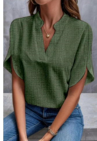 Kesperi –Blouse d'été femme en chiffon à manches courtes