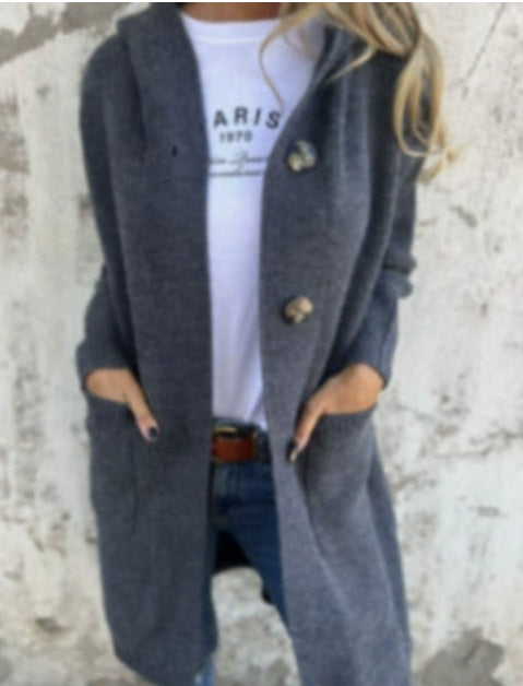 Gilet long femme en maille