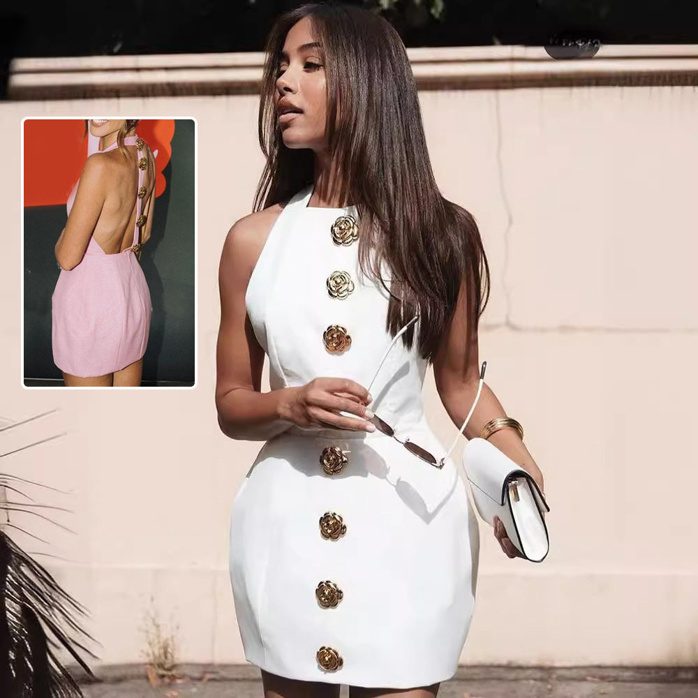 Robe dos nu éclatante "rebecca" de Kesperi