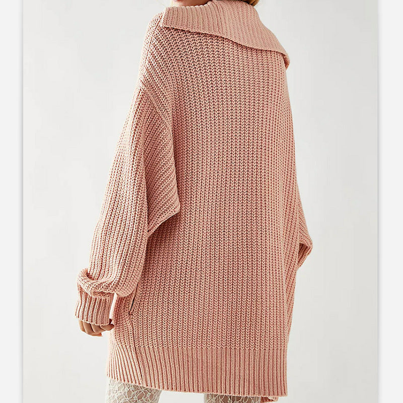 Kesperi – Gilet Tricoté Femme à Col Revers