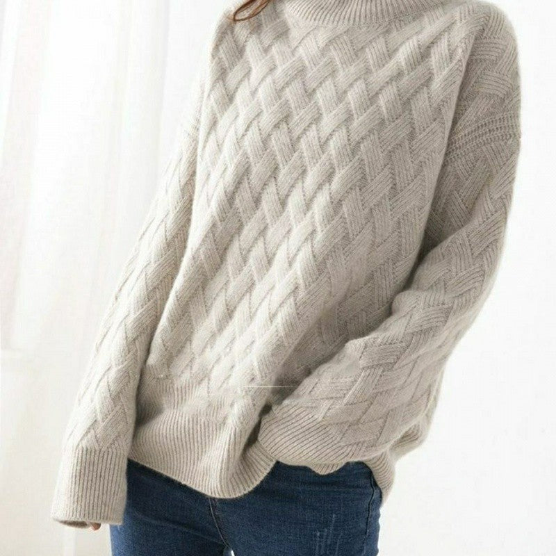 Pull Col Roulé Épais Femme pour l'Automne