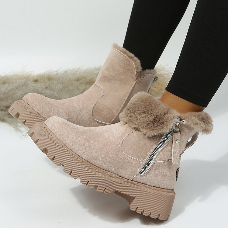 Bottes de Neige Femme Hiver