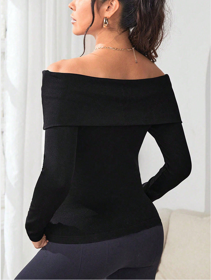 Kesperi –Haut de sport femme ajusté à manches longues