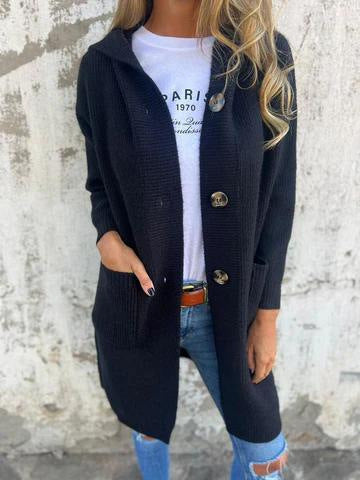 Gilet long femme en maille