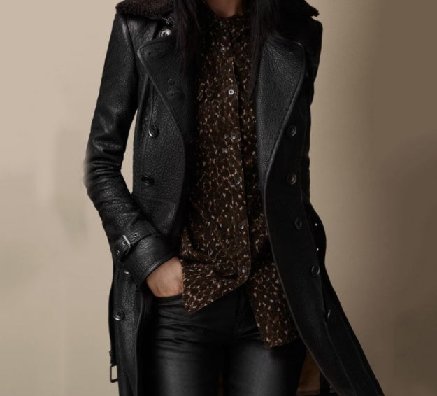 Veste cintrée femme en similicuir