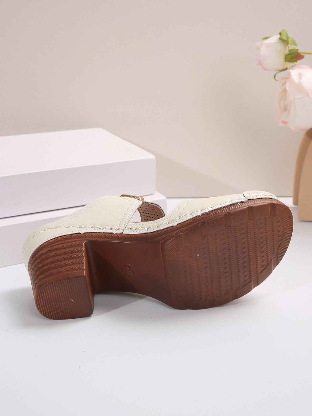 Sandales femme décontractées à talons hauts