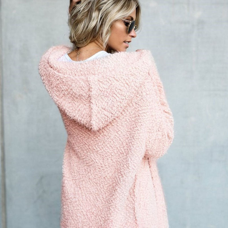 Veste cardigan à capuche femme
