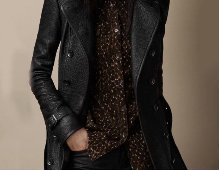 Veste cintrée femme en similicuir
