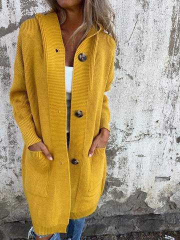 Gilet long femme en maille