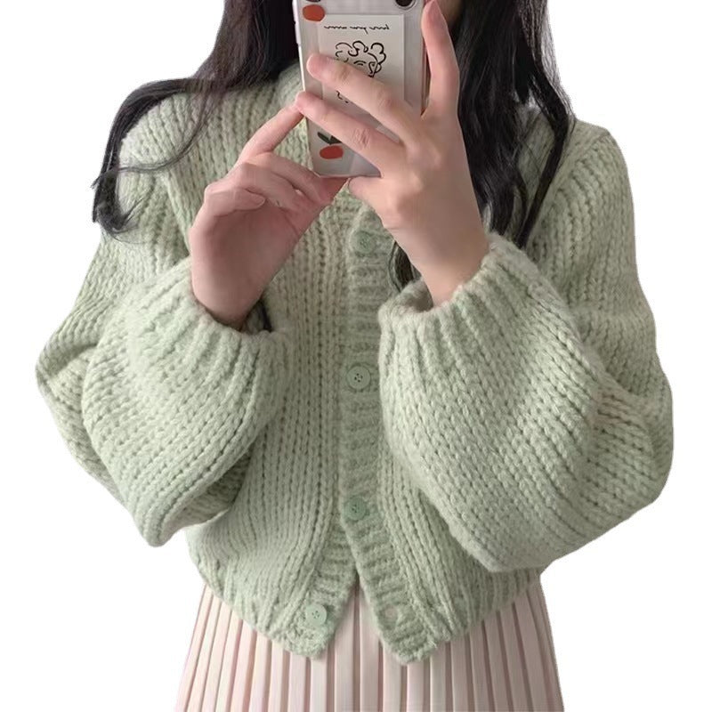 Kesperi – Gilet Tricoté Femme à Col Rond