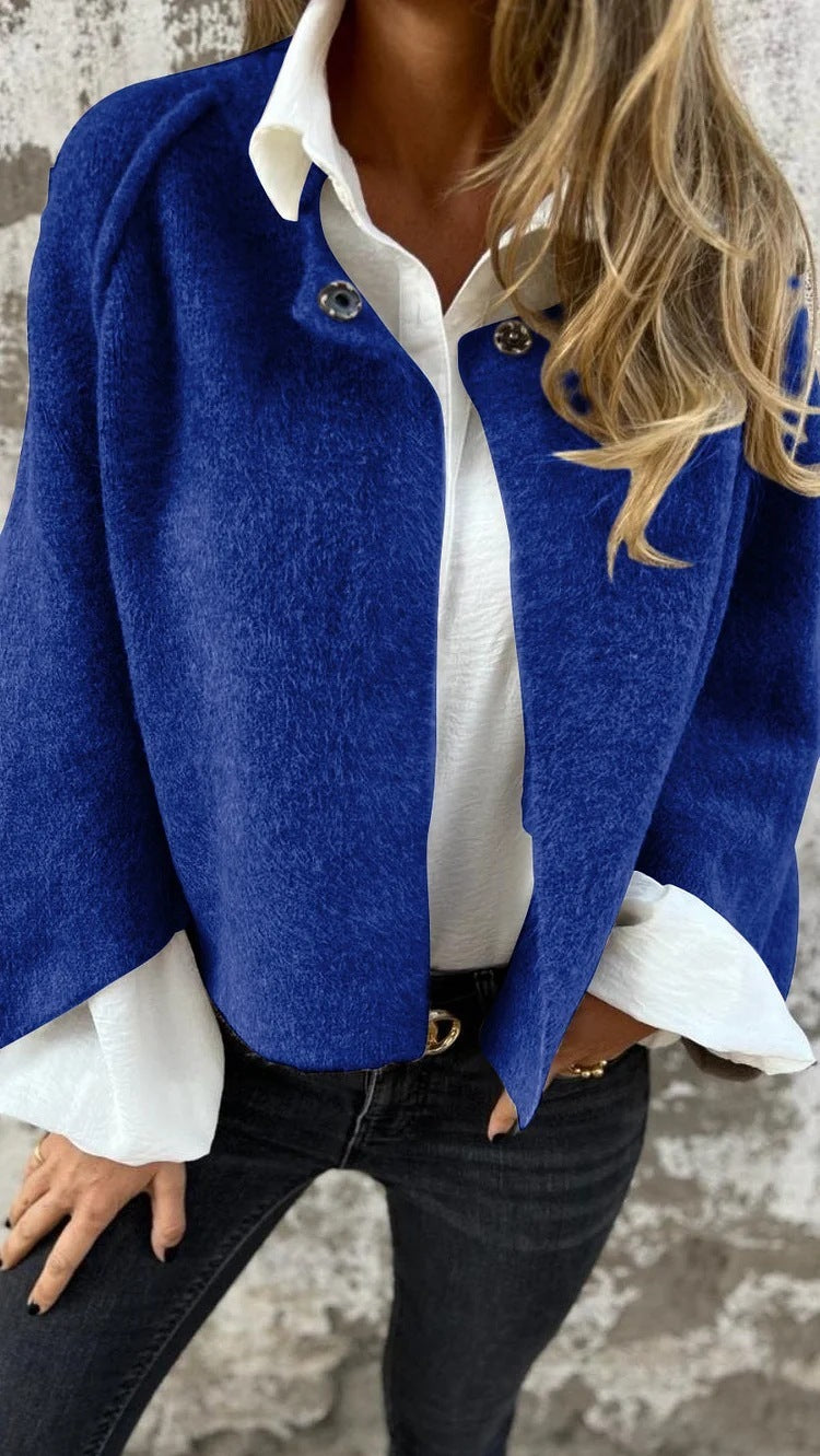 Gilet court femme manches chauve-souris