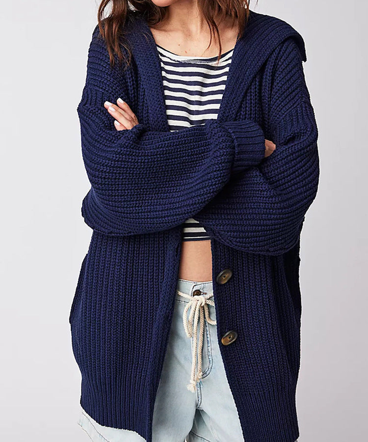 Kesperi – Gilet Tricoté Femme à Col Revers
