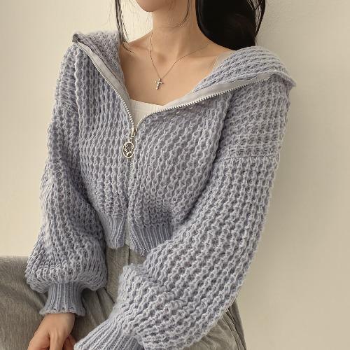 Kesperi – Manteau à Capuche Court pour Femme