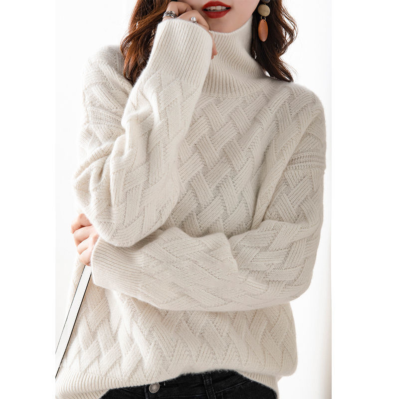 Pull Col Roulé Épais Femme pour l'Automne