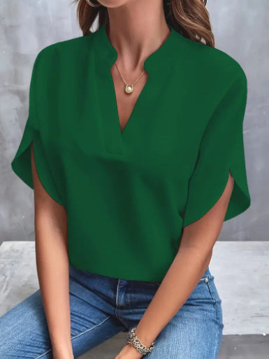 Kesperi –Blouse d'été femme en chiffon à manches courtes