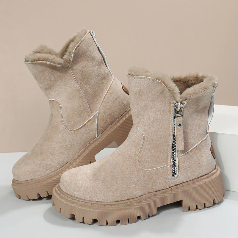 Bottes de Neige Femme Hiver