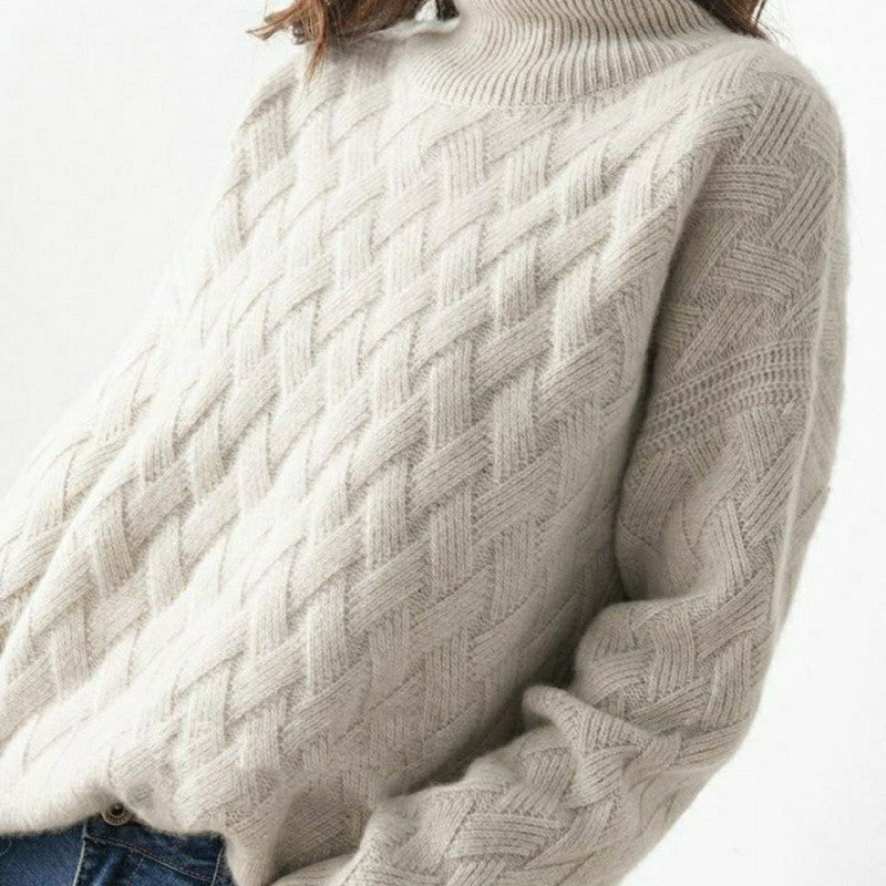 Pull Col Roulé Épais Femme pour l'Automne