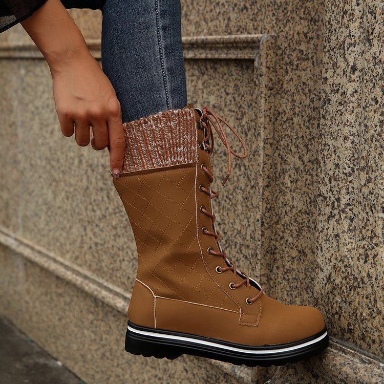 Bottes Martin unies femme