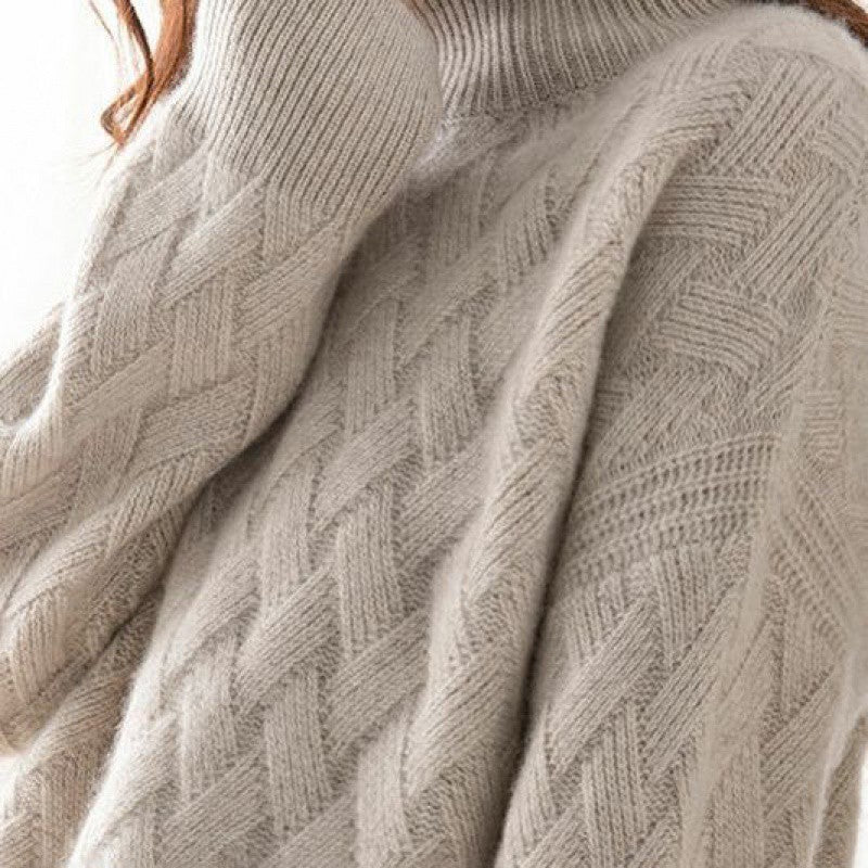 Pull Col Roulé Épais Femme pour l'Automne