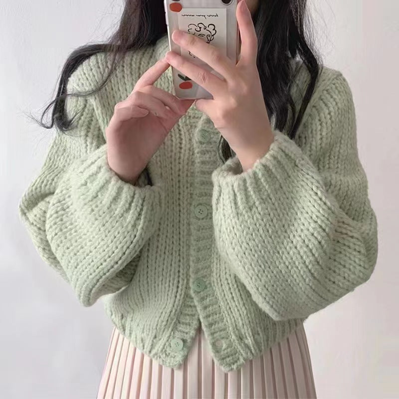Kesperi – Gilet Tricoté Femme à Col Rond
