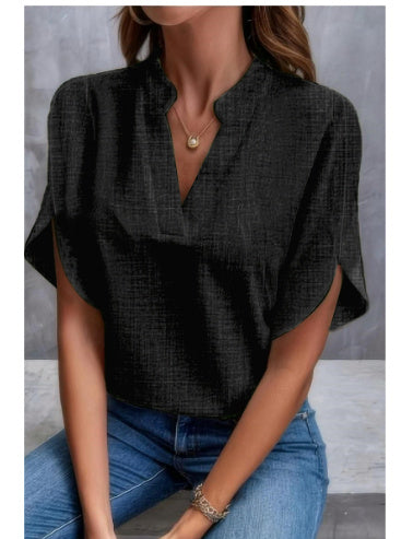 Kesperi –Blouse d'été femme en chiffon à manches courtes