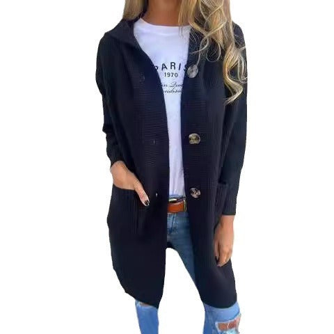 Gilet long femme en maille
