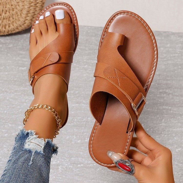 Sandales Femme à Semelle Plate – Style Décontracté