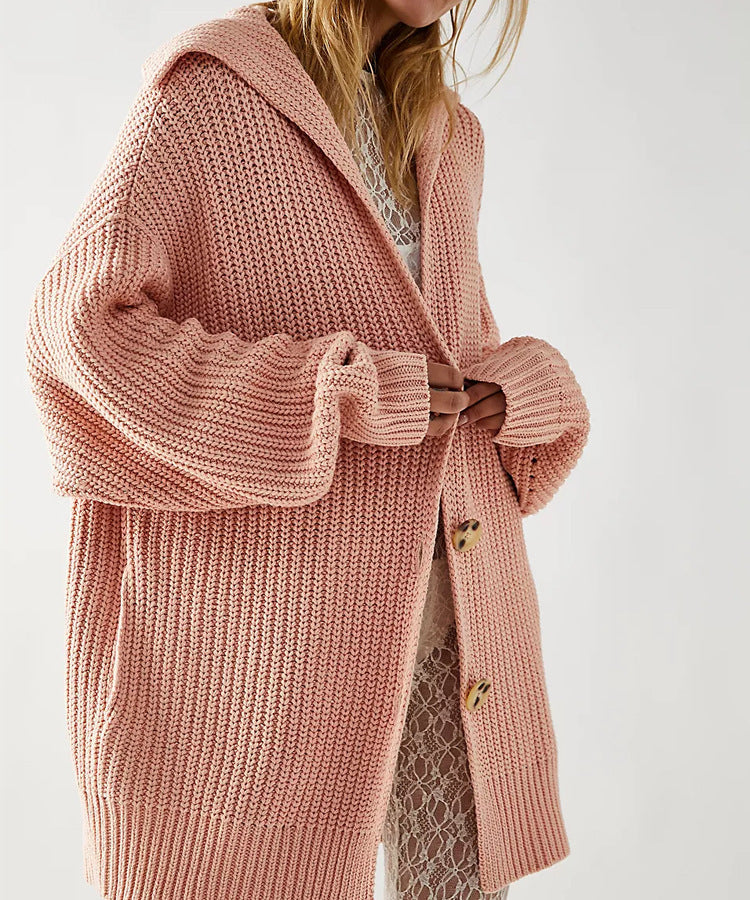 Kesperi – Gilet Tricoté Femme à Col Revers