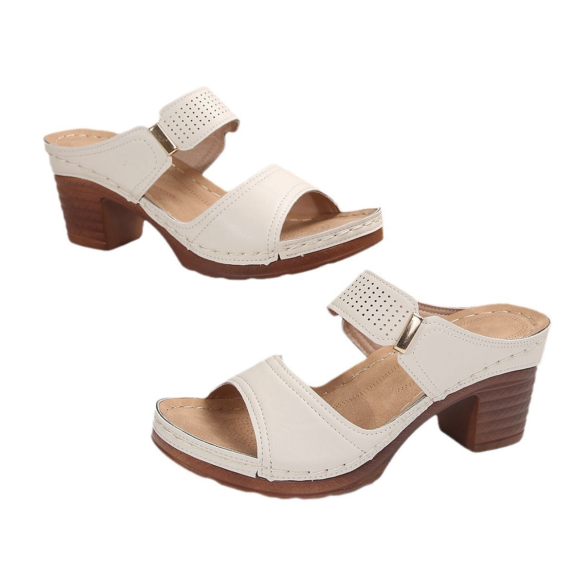 Sandales femme décontractées à talons hauts