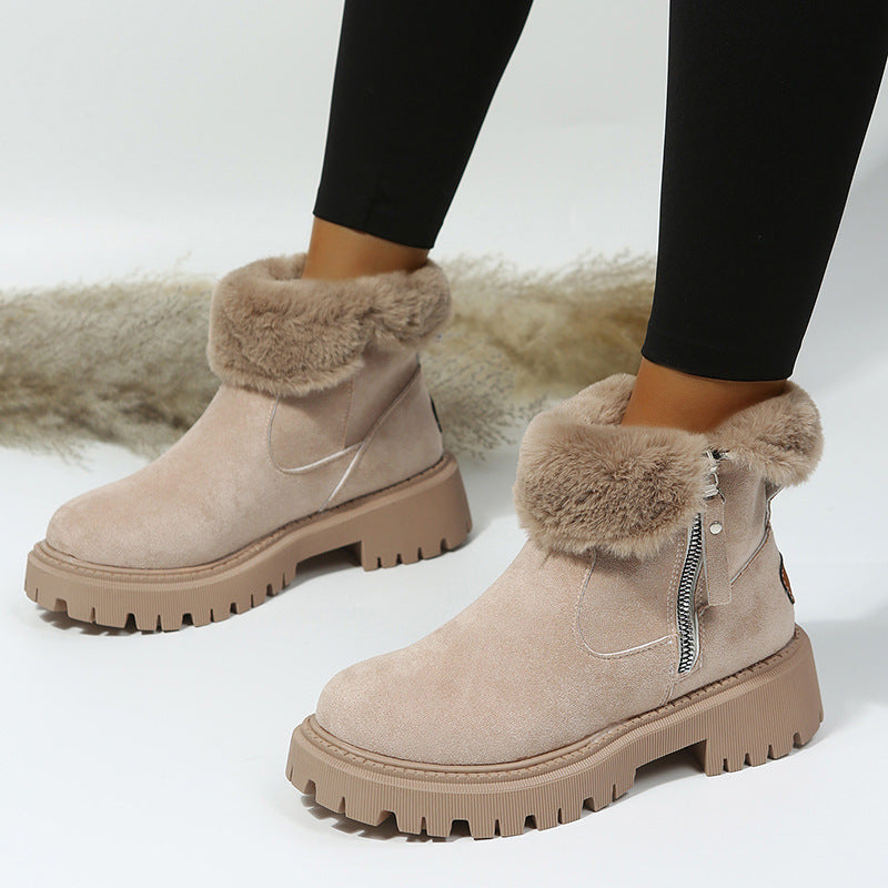 Bottes de Neige Femme Hiver