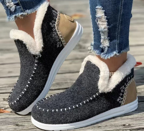 Bottes hiver polaire plates et chaudes
