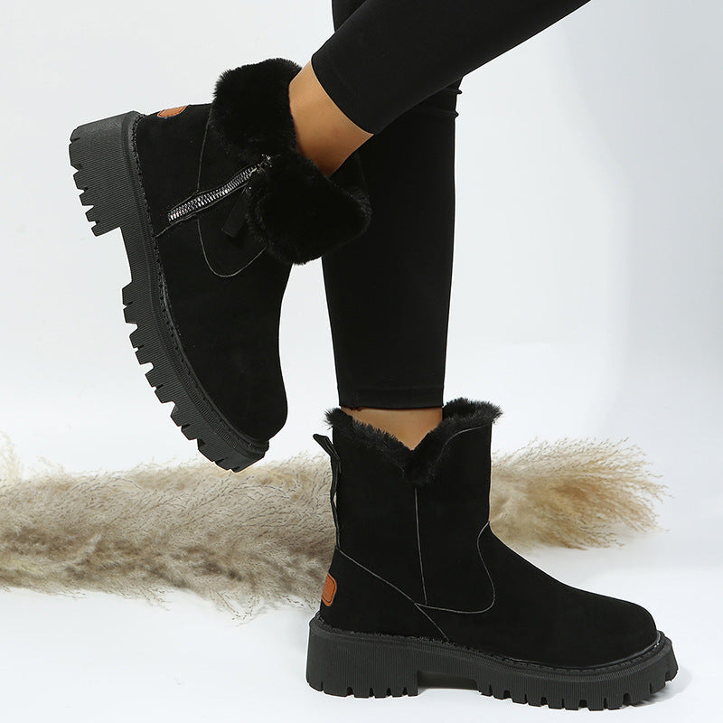 Bottes de Neige Femme Hiver