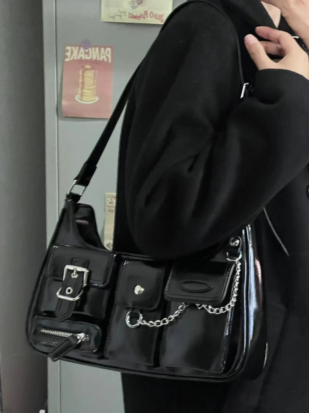 Kesperi – Sac Bandoulière Moto Chaîne Style Hongkongais