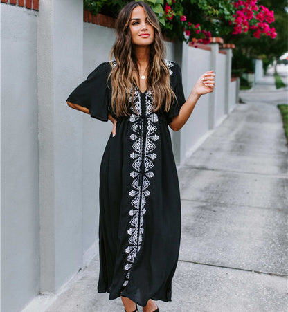 Kesperi –Robe Plage Yasmina Décolleté Plongeant