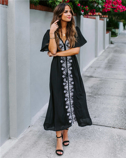 Kesperi –Robe Plage Yasmina Décolleté Plongeant