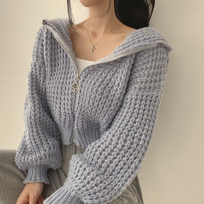 Kesperi – Manteau à Capuche Court pour Femme