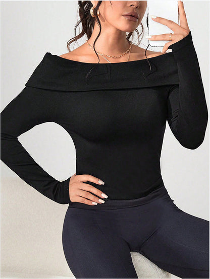 Kesperi –Haut de sport femme ajusté à manches longues