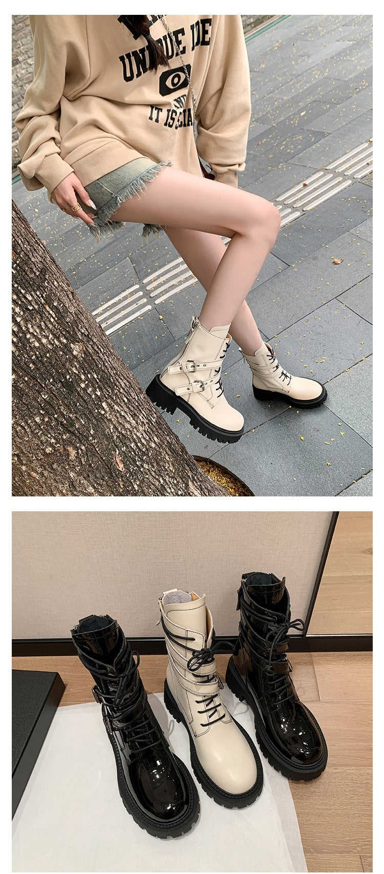 Kesperi – Bottines Motardes Femme