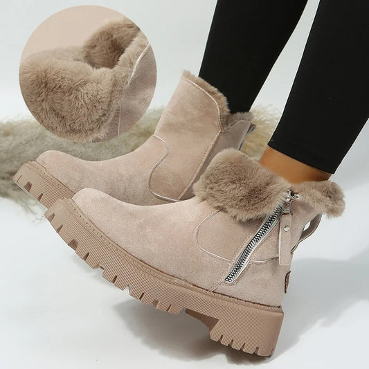 Bottes de Neige Femme Hiver