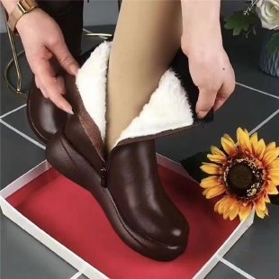 Bottes Mi-hautes Rétro Plates Style Britannique