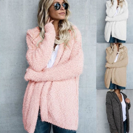 Veste cardigan à capuche femme