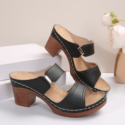 Sandales femme décontractées à talons hauts